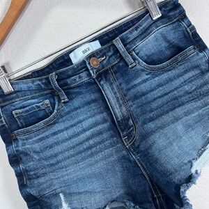 BKE Denim Shorts Parker Distressed‎ Frayed Hem Blue Wash Women's Size 27